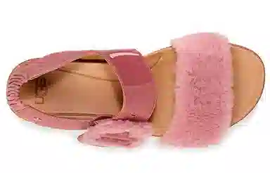 UGG Le Fluff Platform Sandal Dawn Pink