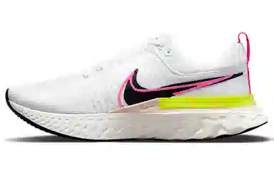 Nike React Infinity Run Flyknit 2 White Black Pink