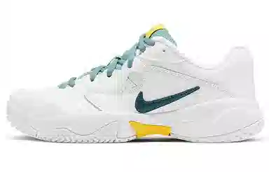 Nike Court Lite 2 White Green Yellow Women's