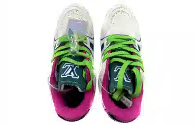 Louis Vuitton Trainer Upcycling White Blue New York Edition