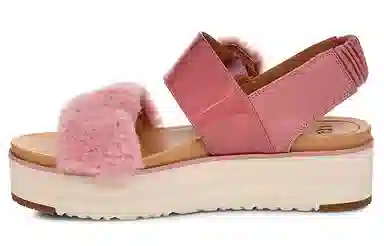 UGG Le Fluff Platform Sandal Dawn Pink