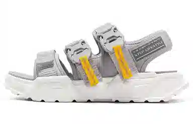 特步 百搭时尚 沙滩凉鞋 男款 灰色