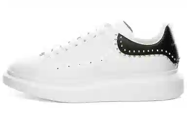 Alexander McQueen Oversized Sneaker Studded Black Heel
