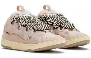 Lanvin Curb leather curb sneakers
