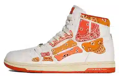 AMIRI Bone High-Top White Orange