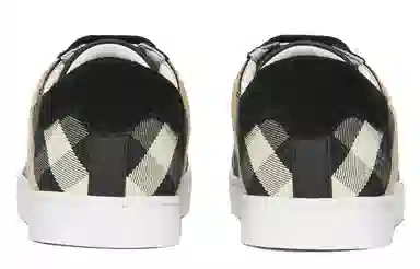 Burberry House Leather Sneakers Black Brown