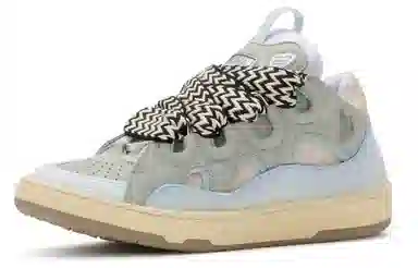 Lanvin Curb Leather Sneakers