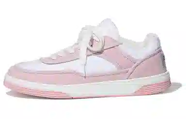 CHANEL Low Top Sneakers Pink White