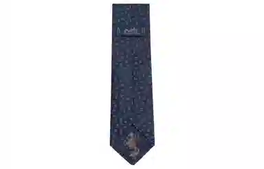 Hermes Tie7 C'est la Fete Blue