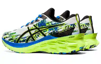 Asics Novablast 2 White Fluorescent Green