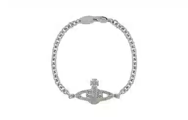 Vivienne Westwood Mini Bas Relief Chain Bracelet Silver