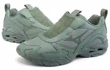 Beams x Mizuno Wave Rider 10 Slip-On Grey Silver