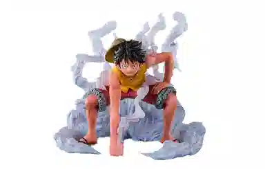BANDAI Monkey D. Luffy Zero Extra Battle Second Gear Top Battle Figure 12cm