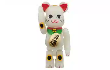 BE@RBRICK Lucky Cat Glow Trendy Figure 100%400%