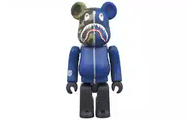 BE@RBRICK x BAPE BLACK Shark Blue