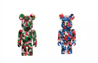 BE@RBRICK x BAPE CAMO