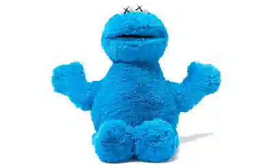 UNIQLO x KAWS x Sesame Street Cookie Monster Plush 49cm