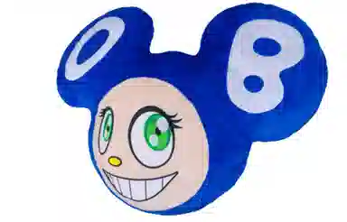 Murakami Kaikai Kiki DOB Plush Doll Blue/Red/Black 55cm