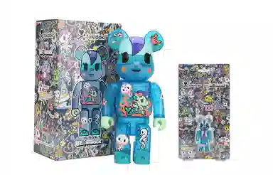 BE@RBRICK x tokidoki Violent Bear Ocean 100%400%