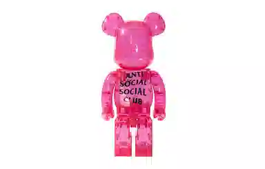 BE@RBRICK x Anti Social Club Transparent Pink