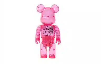 BE@RBRICK x Anti Social Club Transparent Pink