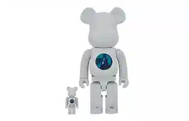 BE@RBRICK PiL CHROME Ver. White Electroplated 100%+400%
