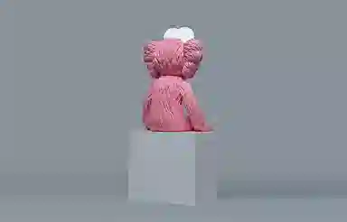 KAWS Seeing Figure Pink LED