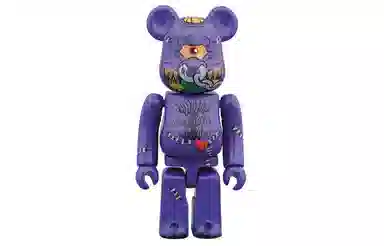 BE@RBRICK Horn Head Purple 100%400%