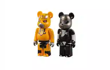 BERBRICK TRANSFORMERS BUMBLEBEE +BARRICADE 2 7.5cm