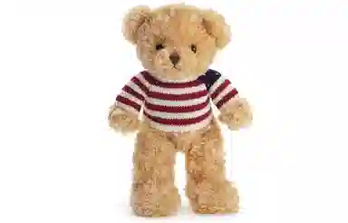 柏文熊 动物 脚印毛衣 挂链款美国毛衣熊 毛绒公仔 玩偶 毛绒公仔