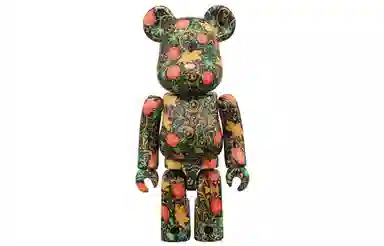 BE@RBRICK SSUR Pattern Black 100%+400%