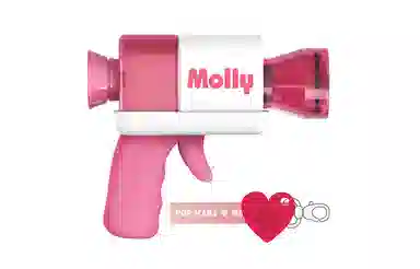 POP MART Molly Heart Signal Series Bubble Machine