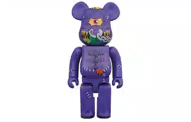 BE@RBRICK Horn Head Purple 100%400%