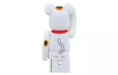 BE@RBRICK Maneki Neko Flocky White