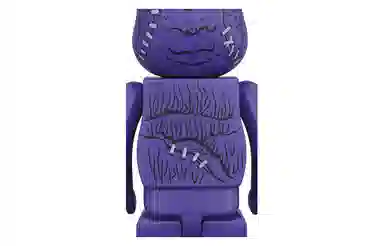 BE@RBRICK Horn Head Purple 100%400%