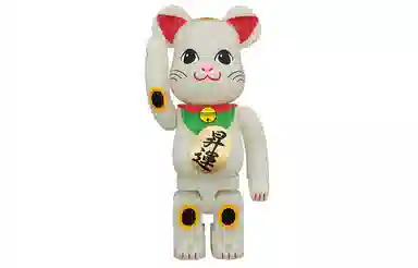 BE@RBRICK Lucky Cat Glow Trendy Figure 100%400%