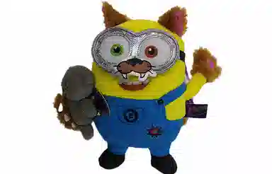 环球影城 玩偶 小黄人虎牙 毛绒公仔