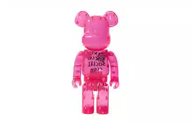 BE@RBRICK x Anti Social Club Transparent Pink