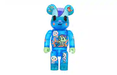 BE@RBRICK x tokidoki Violent Bear Ocean 100%400%