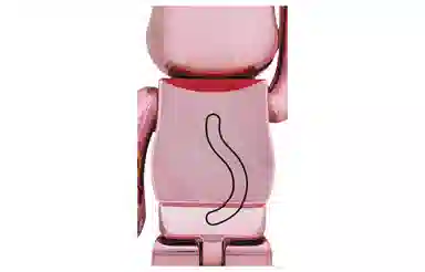 BE@RBRICK Lucky Cat Peach Gold