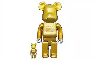 BE@RBRICK 25th Anniversary Model Electroplated Gold
