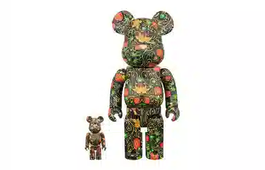 BE@RBRICK SSUR Pattern Black 100%+400%