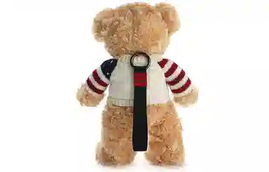 柏文熊 动物 脚印毛衣 挂链款美国毛衣熊 毛绒公仔 玩偶 毛绒公仔