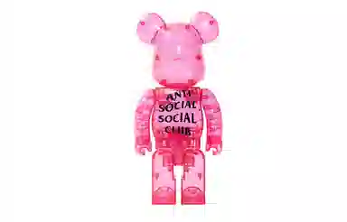 BE@RBRICK x Anti Social Club Transparent Pink