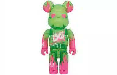 BE@RBRICK EXIT Green Transparent