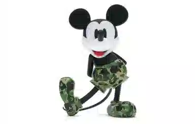 Medicom Toy x BAPE Mickey Mouse Green Camo