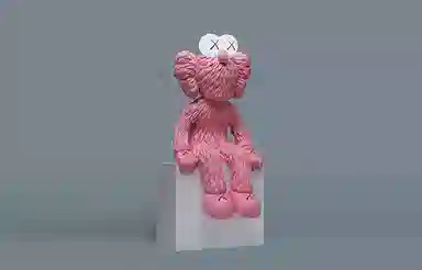 KAWS Seeing Figure Pink LED