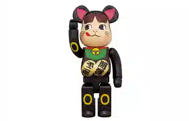 BE@RBRICK x Fujiya 招财猫 Black