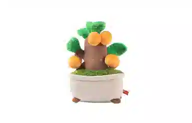 博物文创 盆栽 金桔树 毛绒