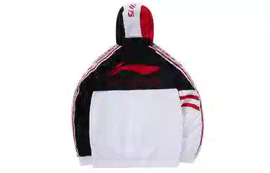 Li-Ning Retro Hoodie Jacket White Red
